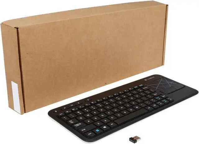 Alt view image 5 of 5 - Logitech Recertified 920-003070 K400 Wireless Touch Keyboard with Built-In Touchpad for Internet Connected TV's